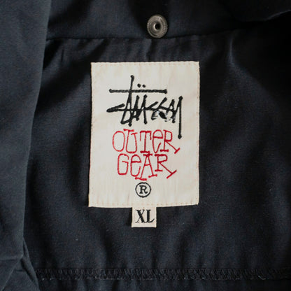 OLD STUSSY 90s Black Sailing Jacket Made in USA Size XL