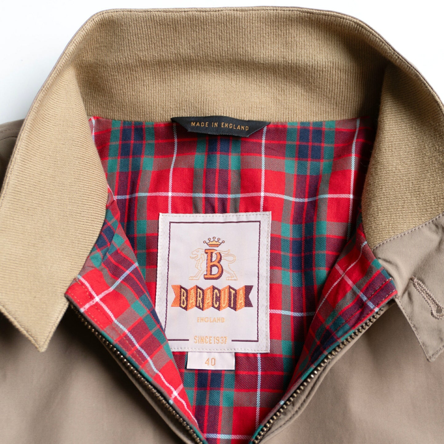 BARACUTA G4 Tan Swing Top Driving Coat Size 40