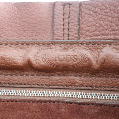 TOD'S Brown Suede D-Bag Small Shoulder Tote Size ONE SIZE