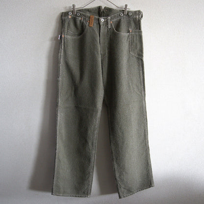 STUDIO D'ARTISAN Leather Buckle Back Wool Size L(32)