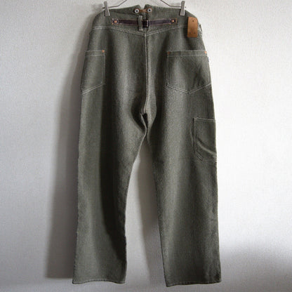 STUDIO D'ARTISAN Leather Buckle Back Wool Size L(32)