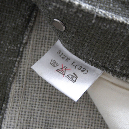 STUDIO D'ARTISAN Leather Buckle Back Wool Size L(32)