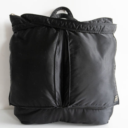 PORTER Tanker Black Nylon 2-Way Helmet Bag Size ONE SIZE