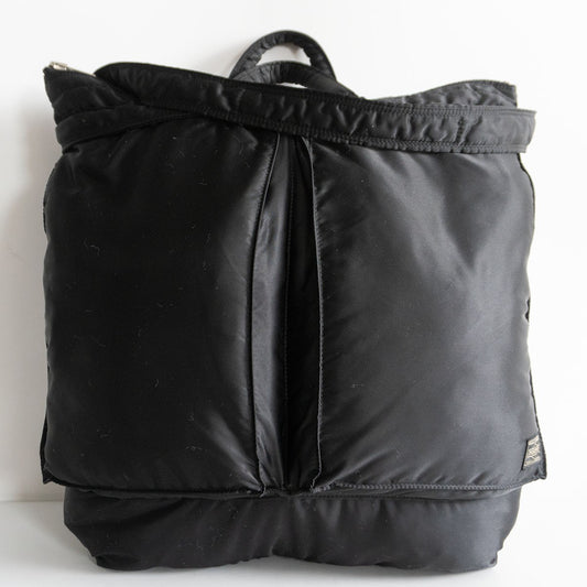 PORTER Tanker Black Nylon 2-Way Helmet Bag Size ONE SIZE