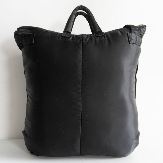 PORTER Tanker Black Nylon 2-Way Helmet Bag Size ONE SIZE