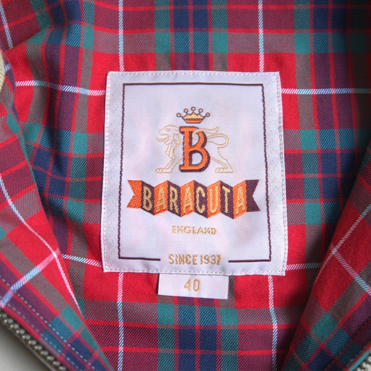 BARACUTA Natural G9 Swing Top Harrington Jacket Size 40