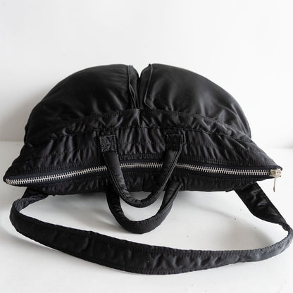 PORTER Tanker Black Nylon 2-Way Helmet Bag Size ONE SIZE