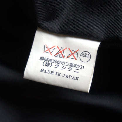 KUSHITANI Black Leather Single Rider Jacket Size L