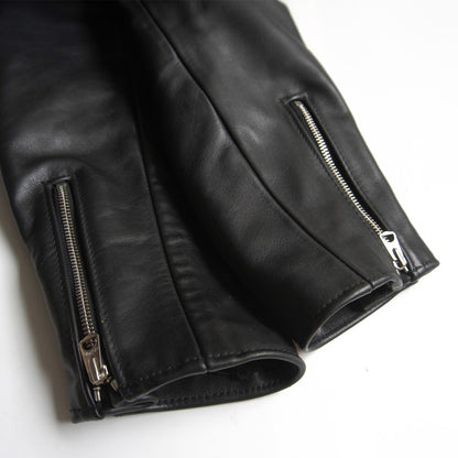 SCHOTT 141 USA Leather Single Rider Jacket Boa Liner Size 48