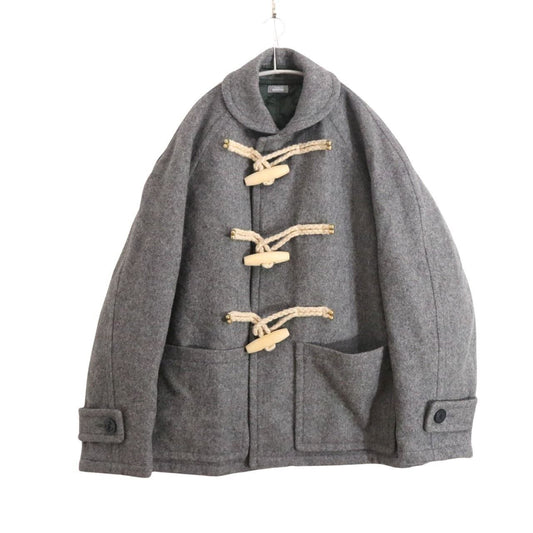 BEACON 24AW Short Wool Nylon Duffle Coat Gray Size 2