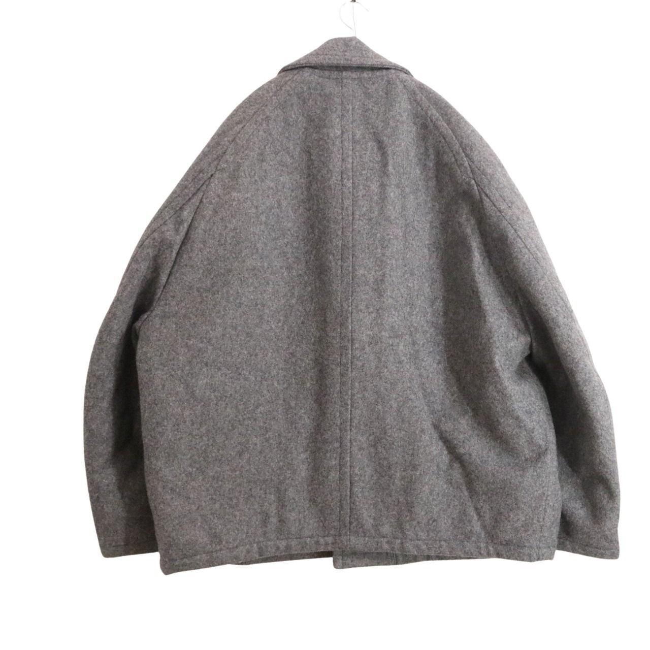 BEACON 24AW Short Wool Nylon Duffle Coat Gray Size 2