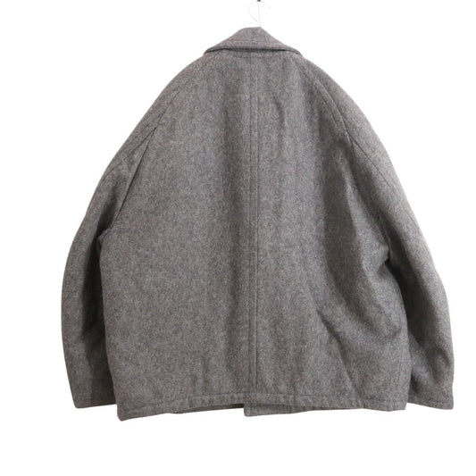 BEACON 24AW Short Wool Nylon Duffle Coat Gray Size 2