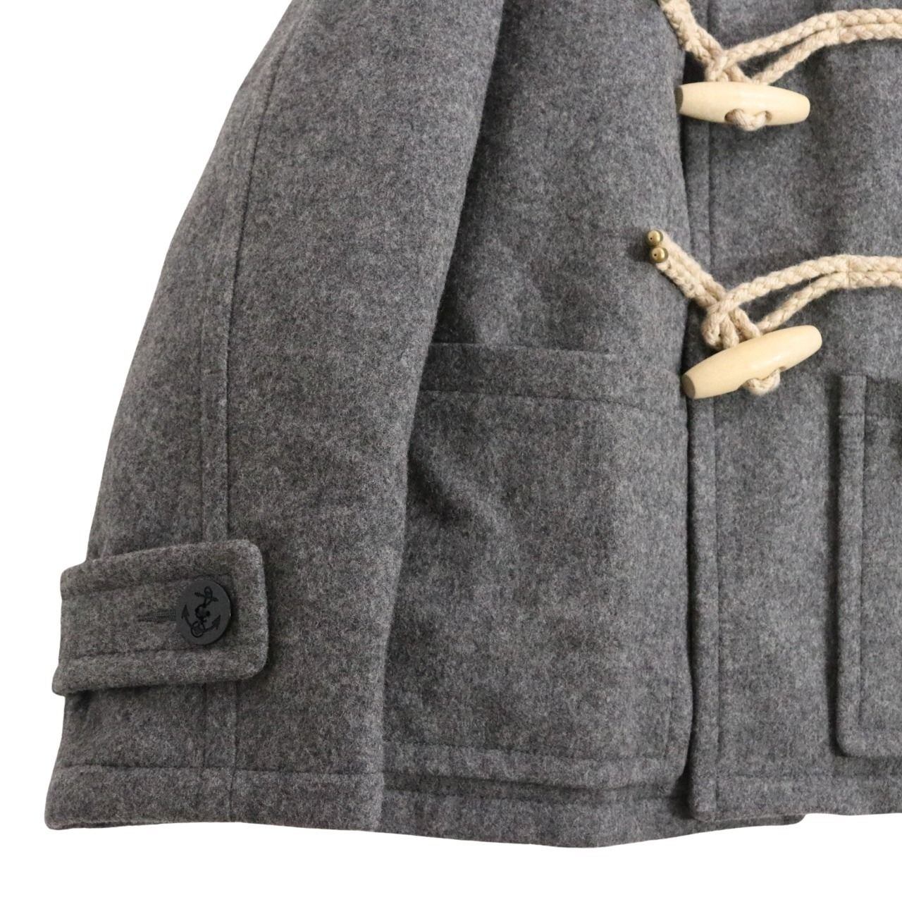 BEACON 24AW Short Wool Nylon Duffle Coat Gray Size 2