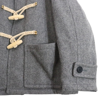 BEACON 24AW Short Wool Nylon Duffle Coat Gray Size 2