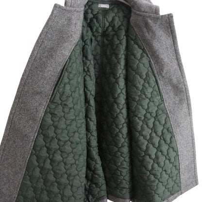 BEACON 24AW Short Wool Nylon Duffle Coat Gray Size 2