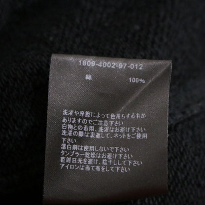 MINEDENIM Paint S/S Raw Hem Docking Sweatshirt Black Size 1