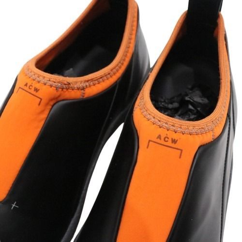 A-COLD-WALL Dirt Moc Leather Black Orange Sneakers Size 28.5cm