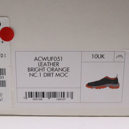 A-COLD-WALL Dirt Moc Leather Black Orange Sneakers Size 28.5cm