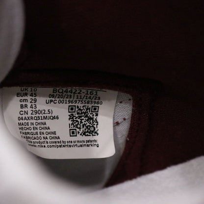 NIKE Air Jordan 1 High '85 Burgundy Sneakers Size 29.0cm