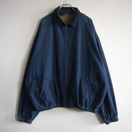 POLO RALPH LAUREN 90s Corduroy Collar Swing Top Size XL