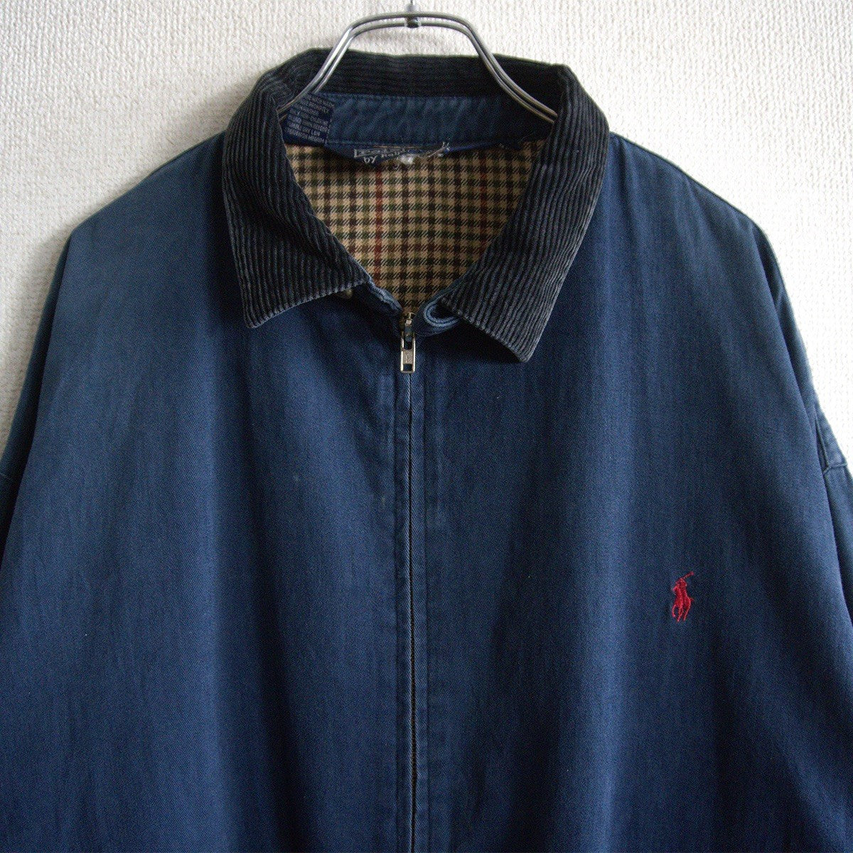 POLO RALPH LAUREN 90s Corduroy Collar Swing Top Size XL