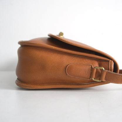 OLD COACH Brown Leather Shoulder Bag ONE SIZE Size ONE SIZE