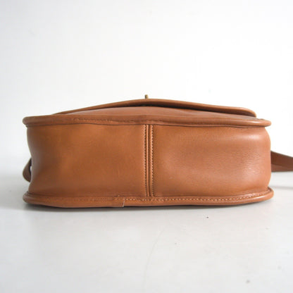 OLD COACH Brown Leather Shoulder Bag ONE SIZE Size ONE SIZE