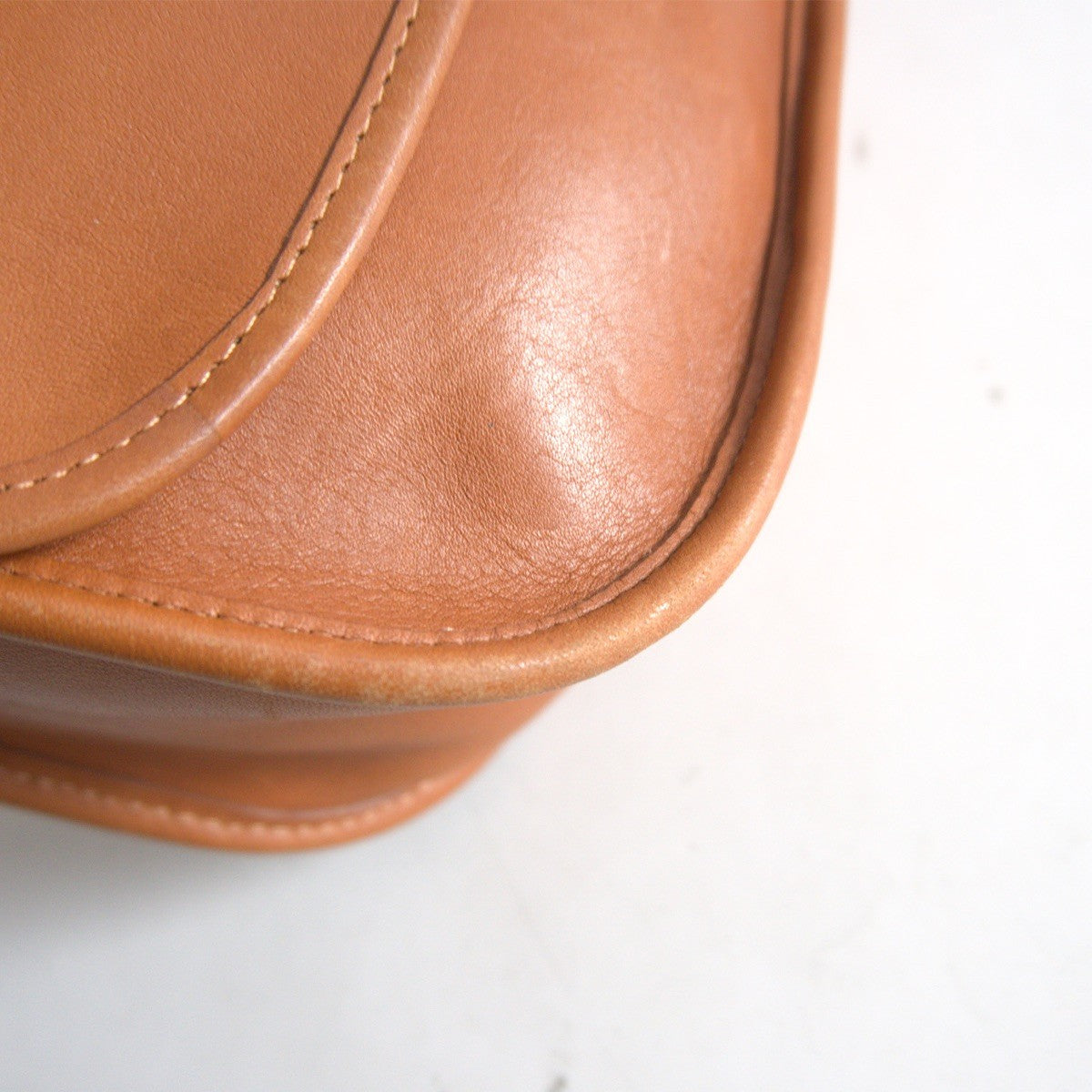 OLD COACH Brown Leather Shoulder Bag ONE SIZE Size ONE SIZE