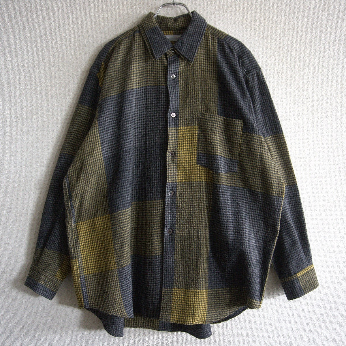 COMME des GARCONS HOMME 90s Wool Check Shirt Size XXL
