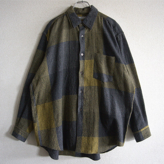 COMME des GARCONS HOMME 90s Wool Check Shirt Size XXL