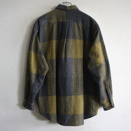 COMME des GARCONS HOMME 90s Wool Check Shirt Size XXL