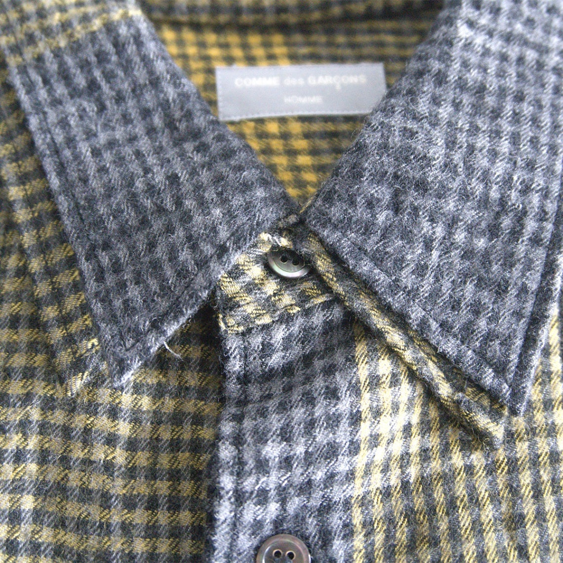 COMME des GARCONS HOMME 90s Wool Check Shirt Size XXL