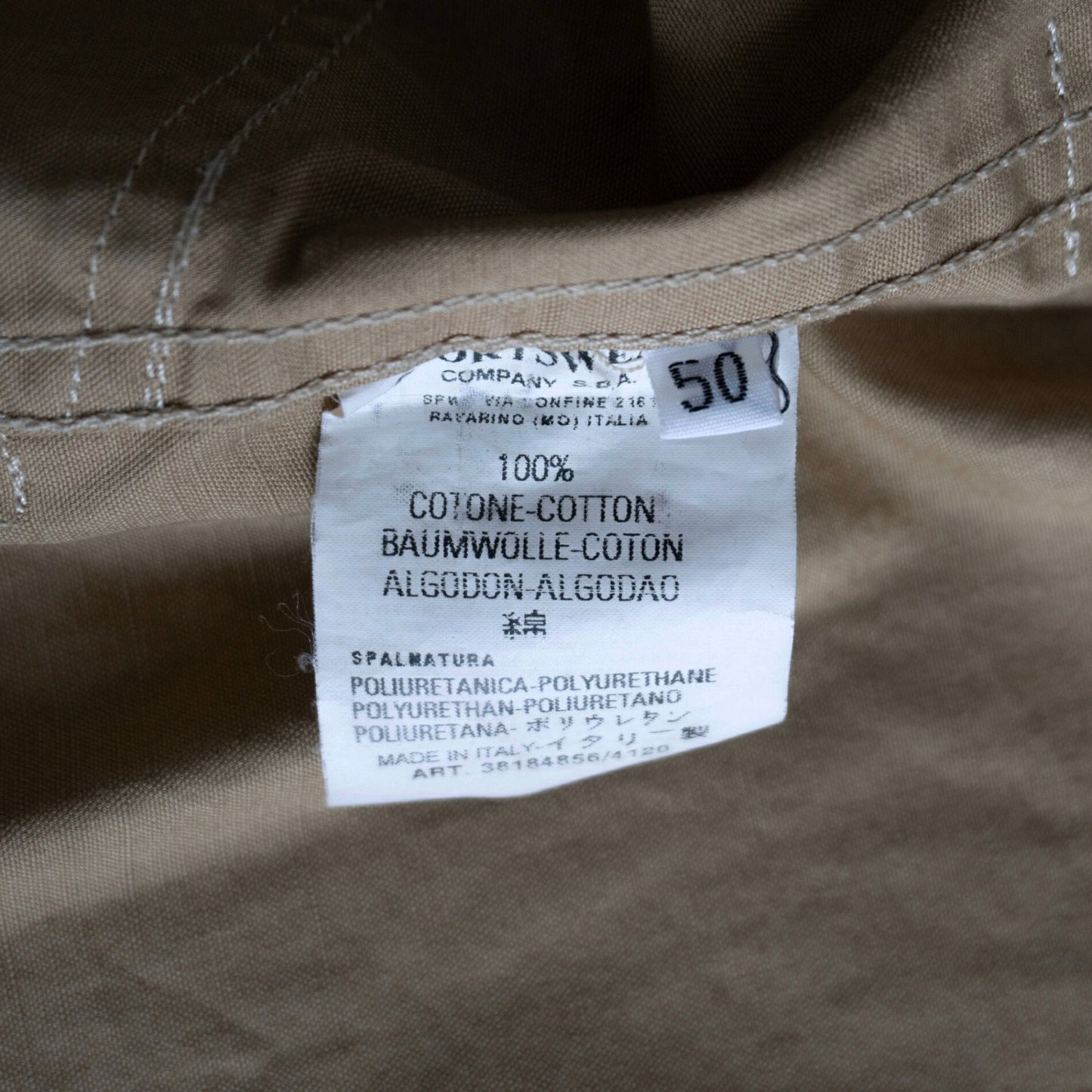 C.P.COMPANY 03SS Spalmatura Jacket Size 50