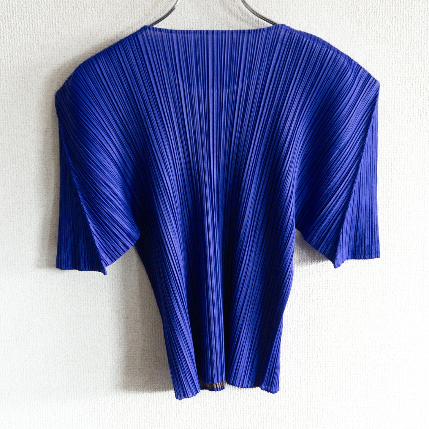 PLEATS PLEASE Pleated Design Cut & Sew Top Size 3