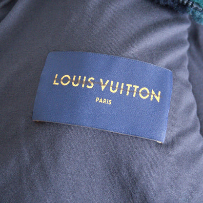 LOUIS VUITTON Green Monogram Fleece Jacket Size M