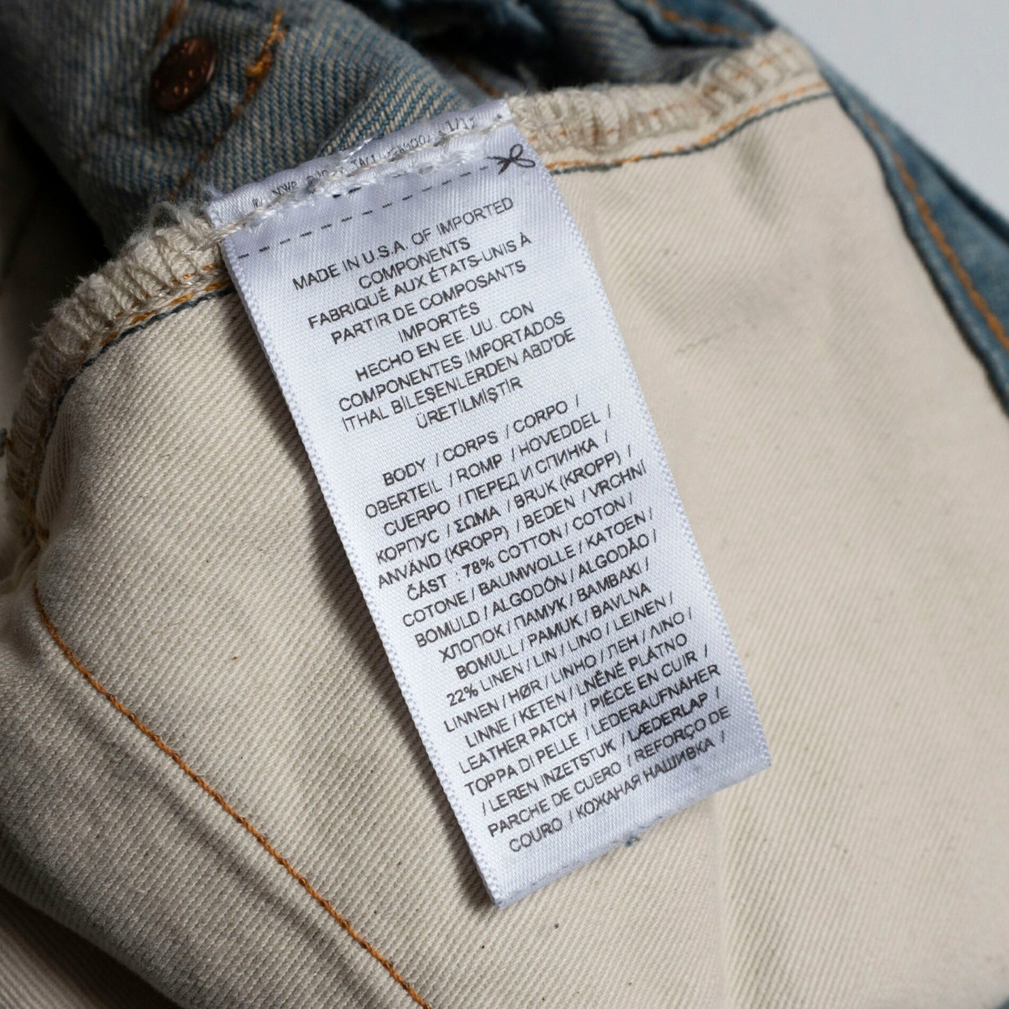 RRL Vintage 5 Pocket Plainfield Selvedge Jean Size 32×30