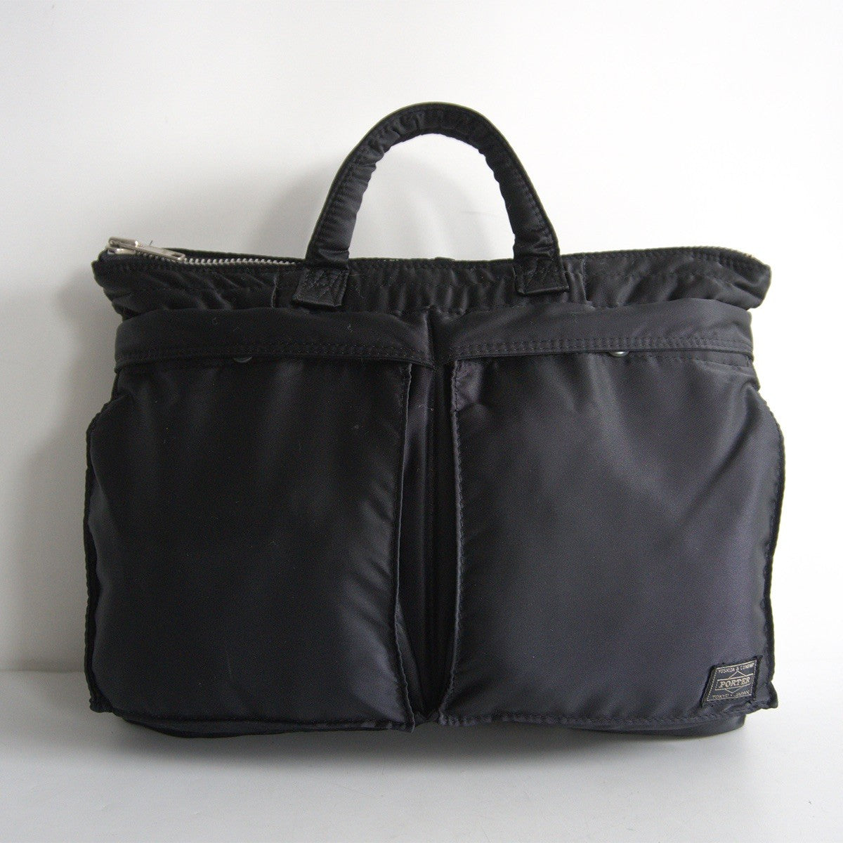PORTER TANKER Black Short Helmet Bag ONE SIZE Size ONE SIZE