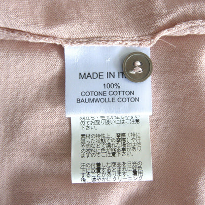 HERMES Cotton Knit Polo Shirt Pink Made in Italy Size L