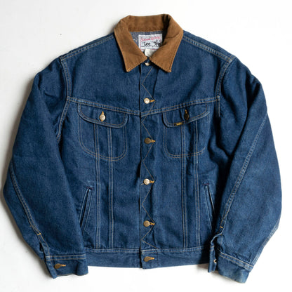 LEE 80s Storm Rider Blanket Lined Denim Jacket Size 42L