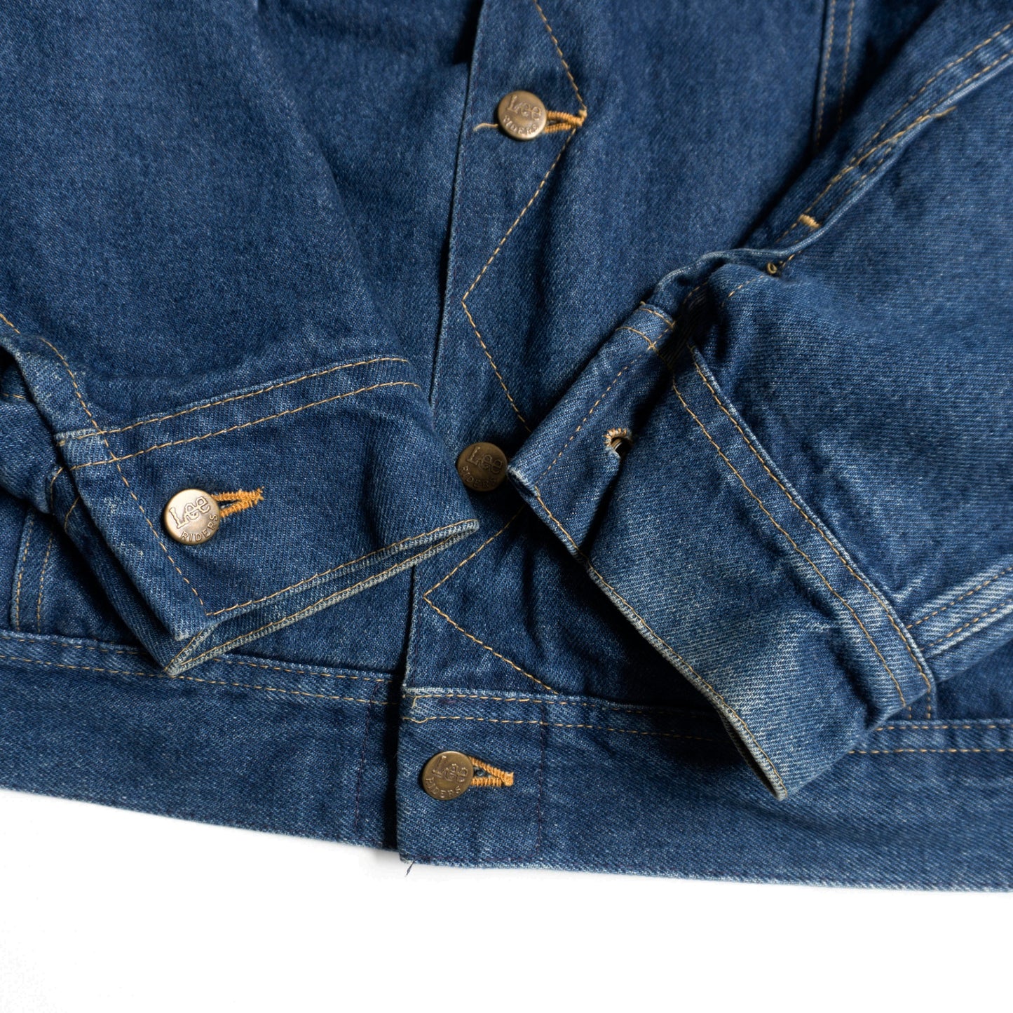 LEE 80s Storm Rider Blanket Lined Denim Jacket Size 42L