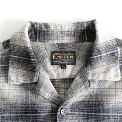 PENDLETON Open Collar Cotton Ombre Boxy Shirt Size XL
