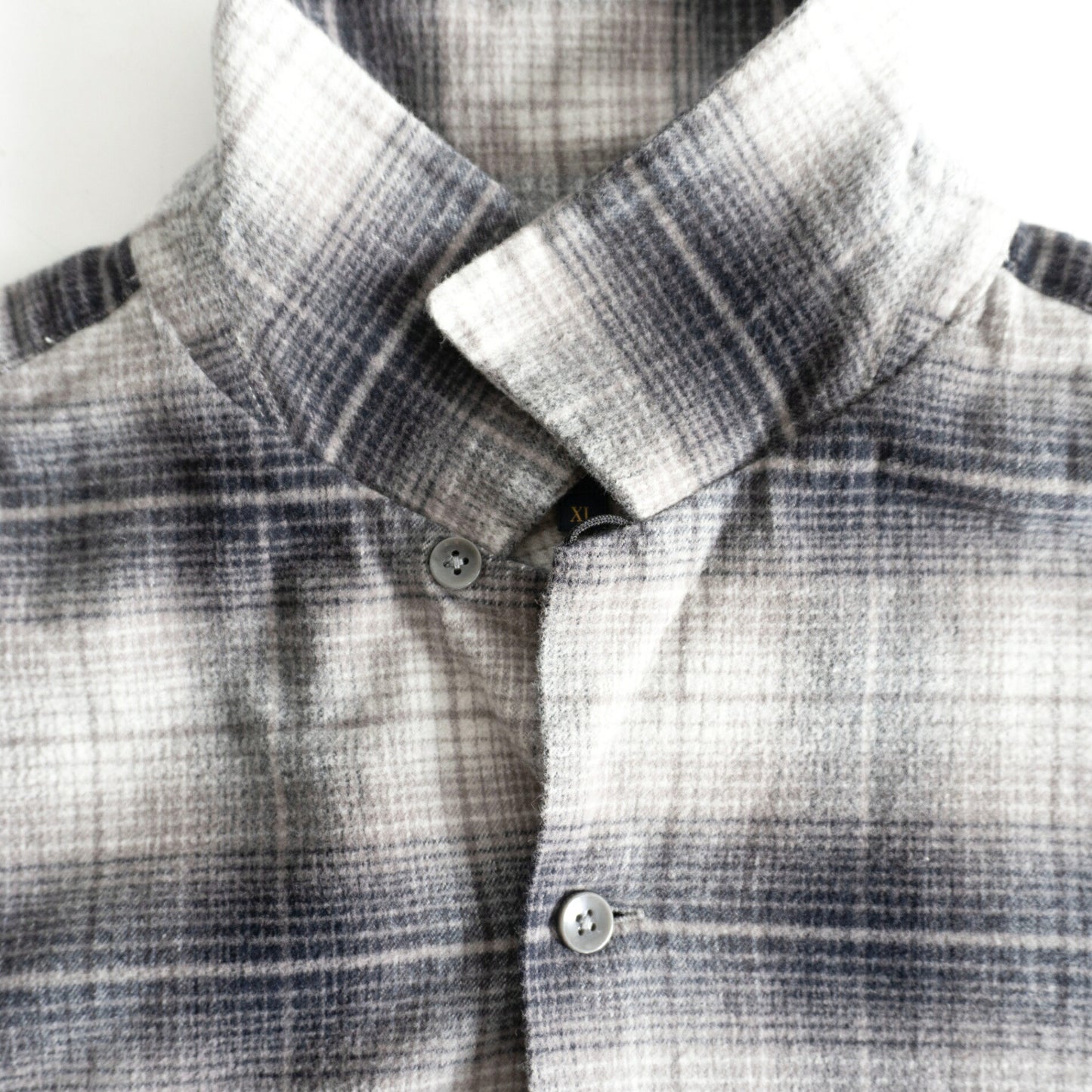 PENDLETON Open Collar Cotton Ombre Boxy Shirt Size XL