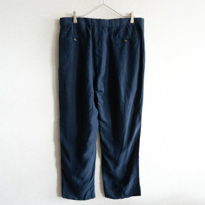 POLO RALPH LAUREN Navy Linen Silk Slacks Size 36×30