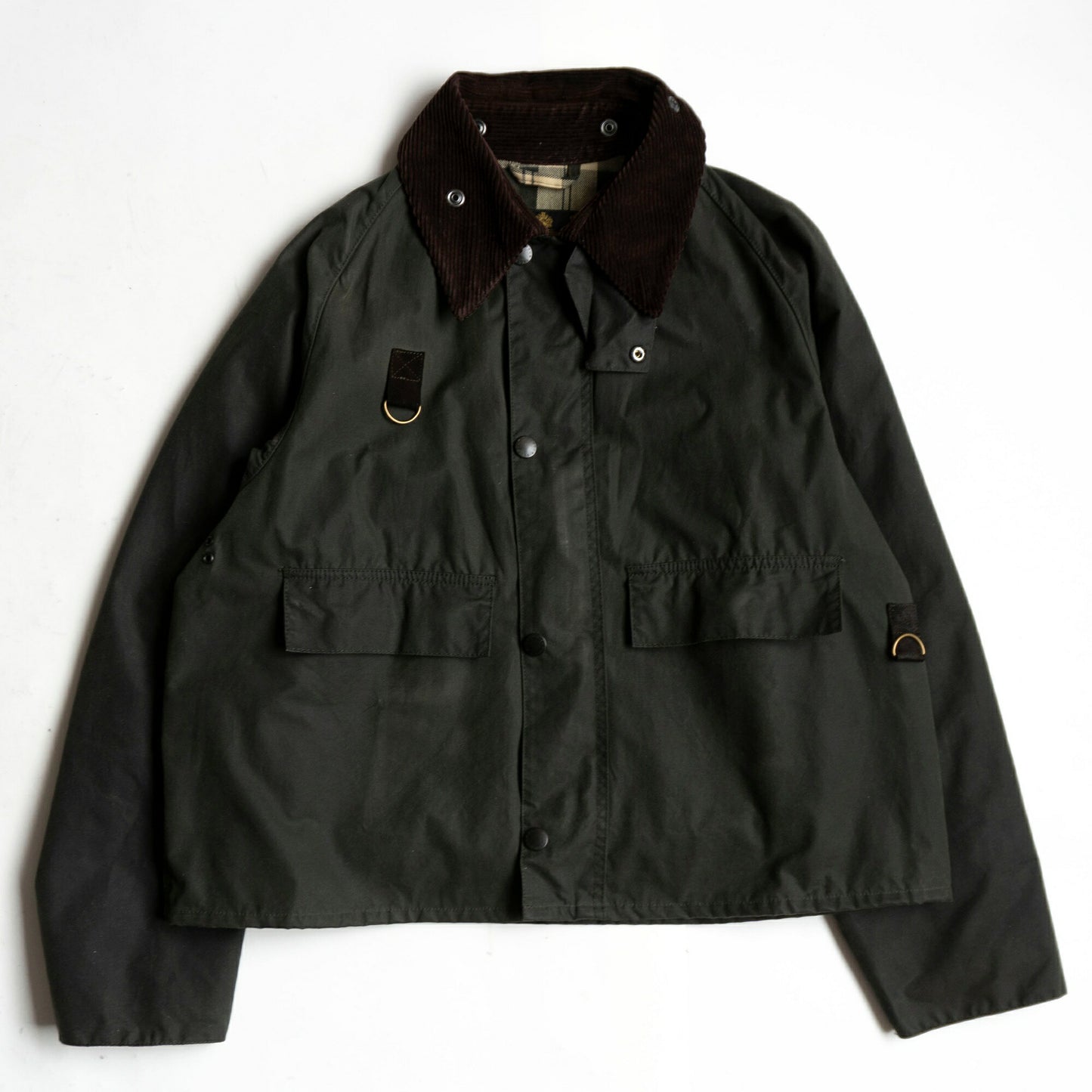 Barbour Spey Wax Jacket Khaki Size L