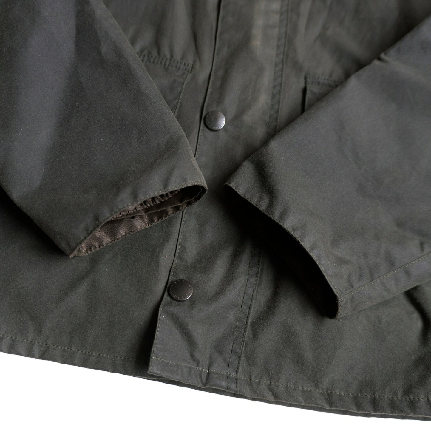 Barbour Spey Wax Jacket Khaki Size L