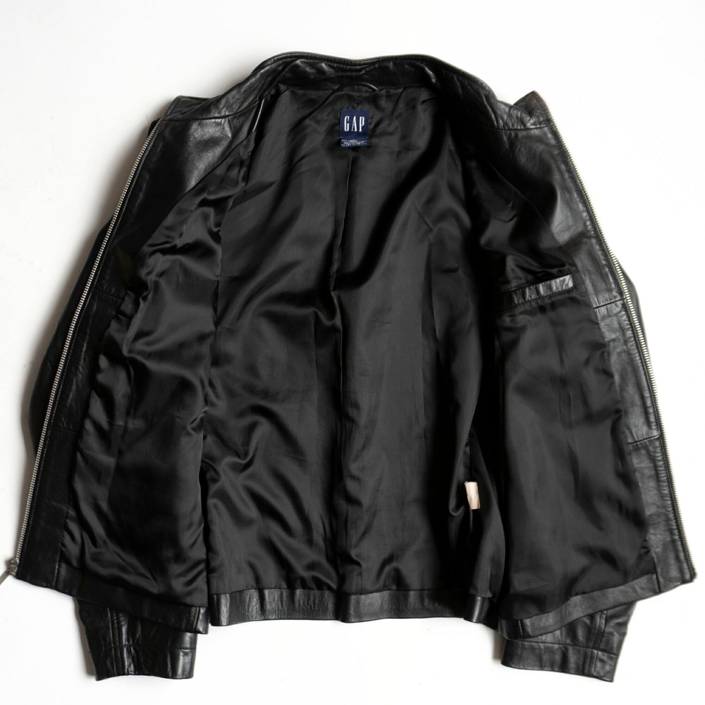 OLD GAP Black All Leather Jacket Size L