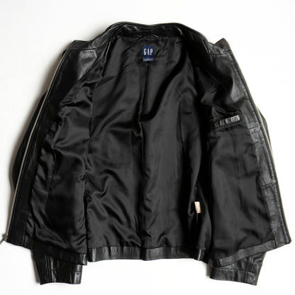 OLD GAP Black All Leather Jacket Size L