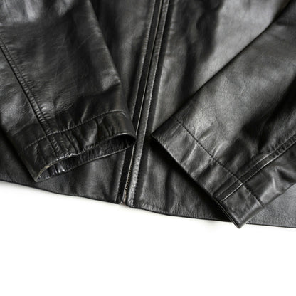 OLD GAP Black All Leather Jacket Size L