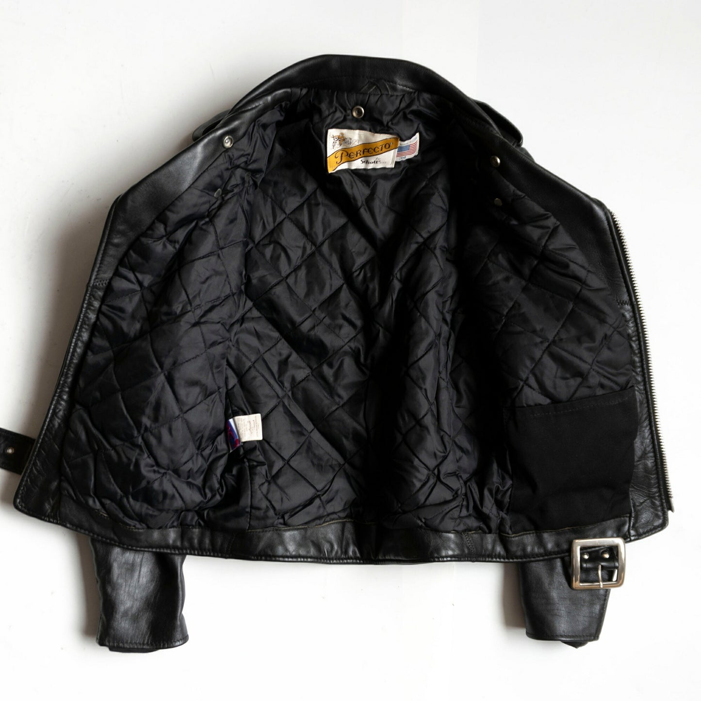 SCHOTT 618 Double Rider Leather Jacket Size S