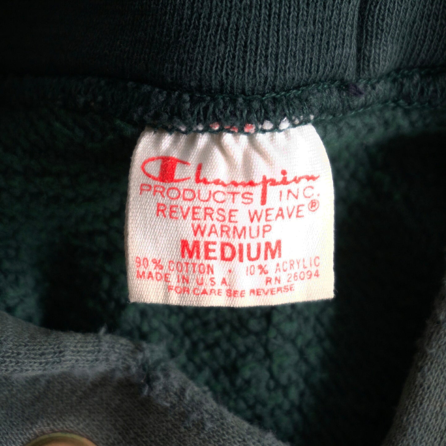 CHAMPION 70s USA Wingfoot Reverse Weave Hoodie Size M